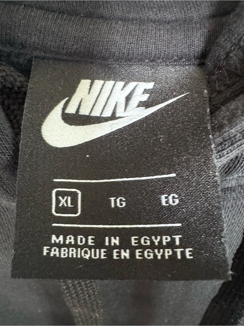 Nike Black Sweat Suit with White and Yellow Swoosh Logos